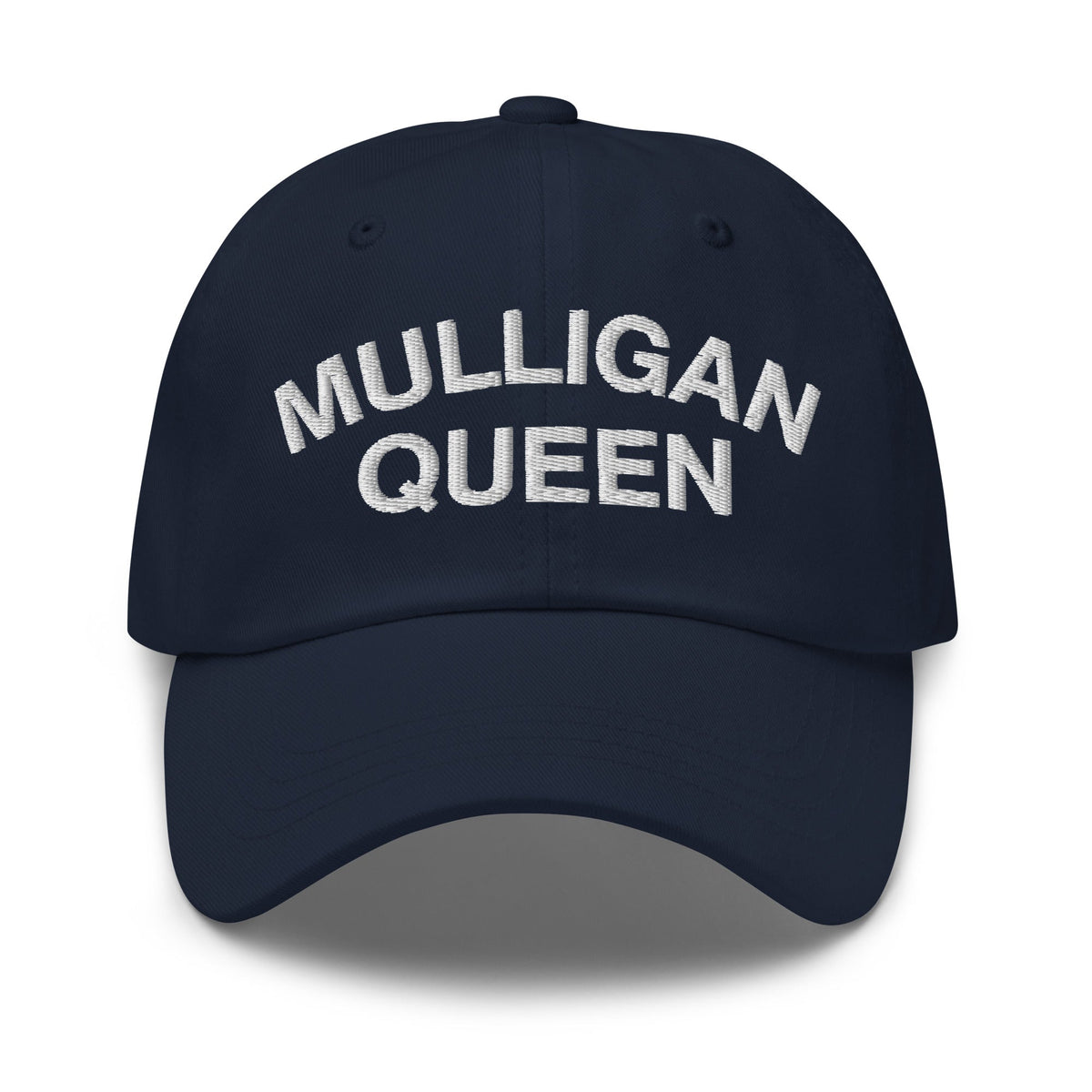 Mulligan Queen Embroidered Golf Hat - Navy - Club Rehab