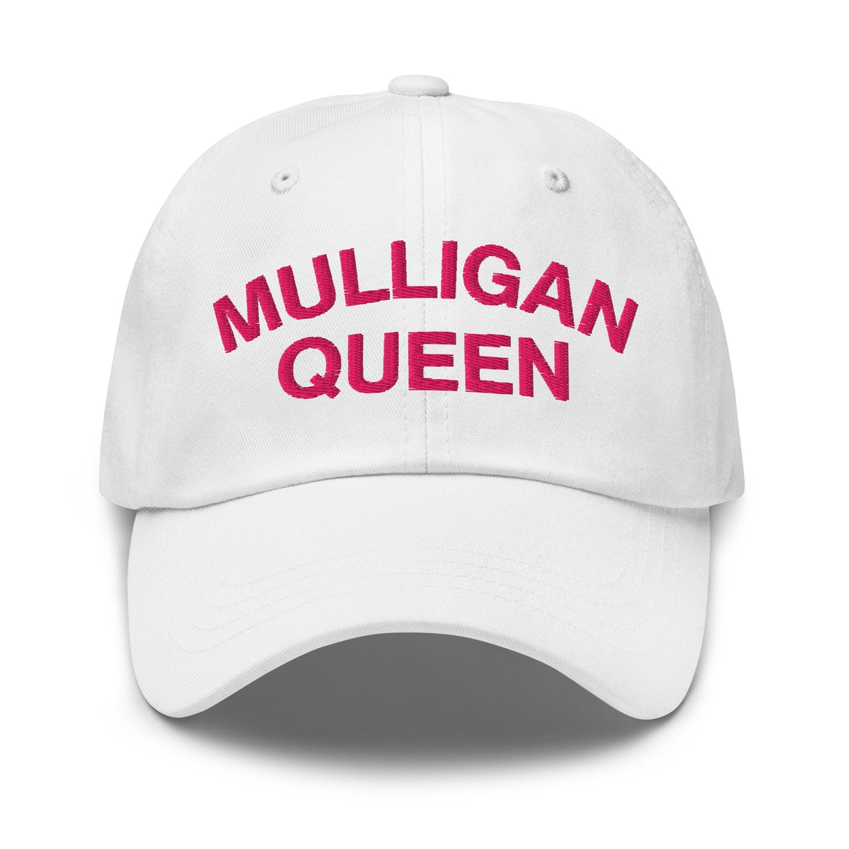 Mulligan Queen Embroidered Golf Hat - White - Club Rehab