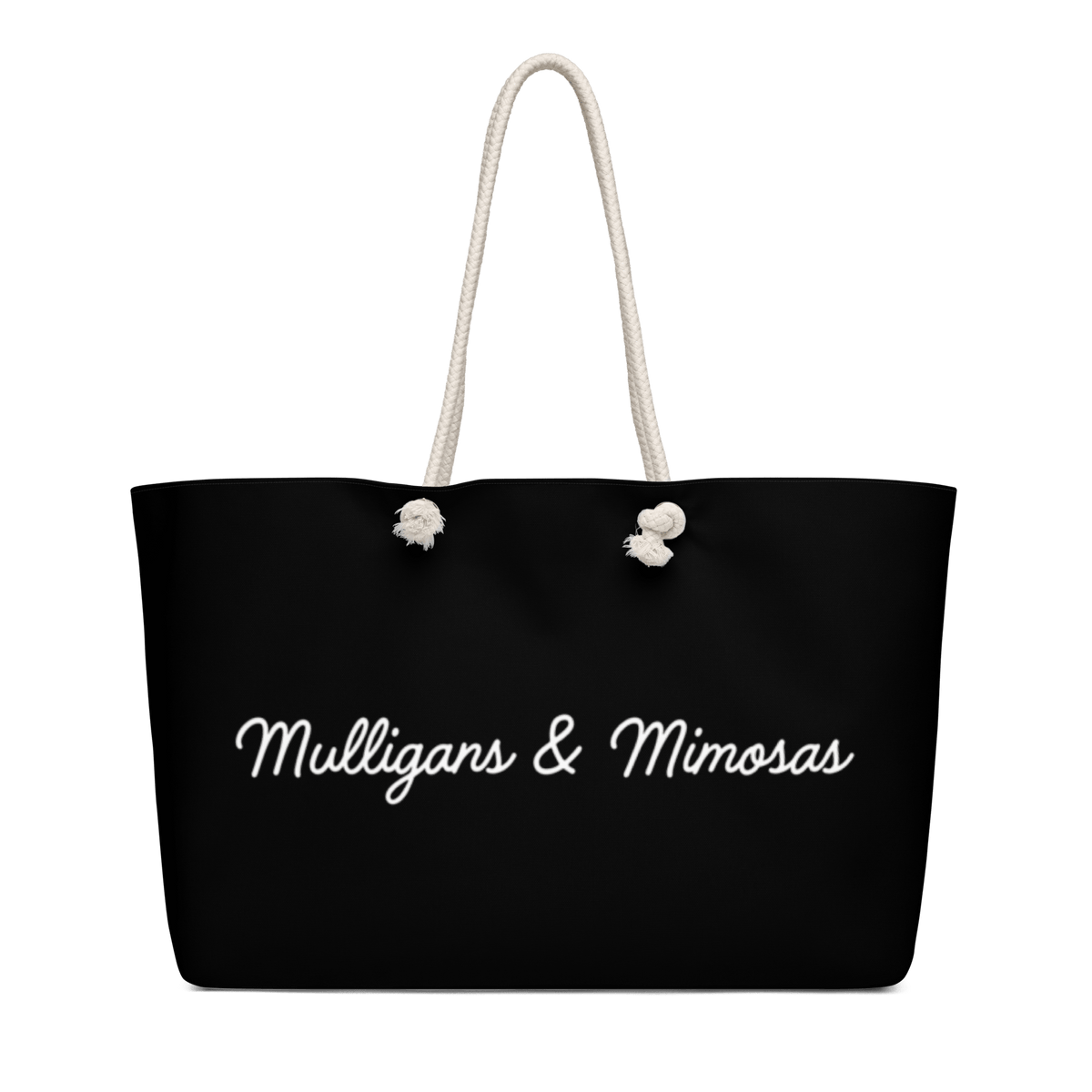 Mulligans & Mimosas Black Golf Tote Bag - Club Rehab