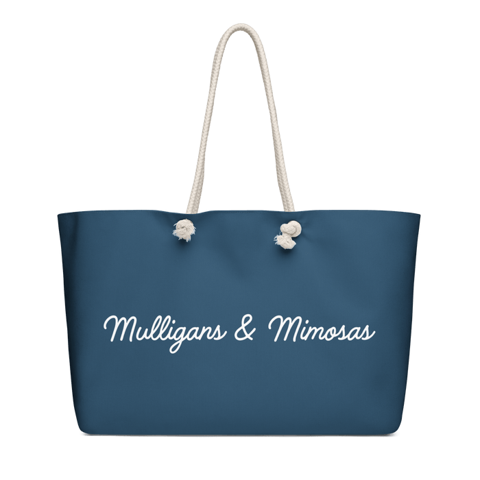 Mulligans & Mimosas Blue Golf Tote Bag - Club Rehab