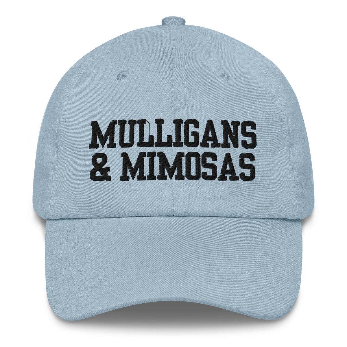 Mulligans & Mimosas Embroidered Golf Hat for Women - Light Blue - Club Rehab
