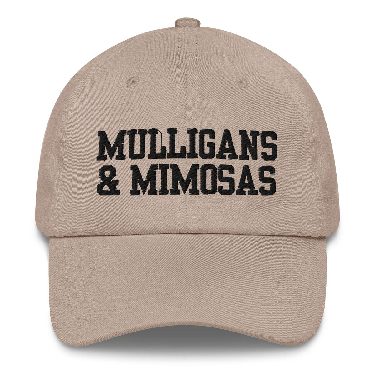 Mulligans & Mimosas Embroidered Golf Hat for Women - Stone - Club Rehab