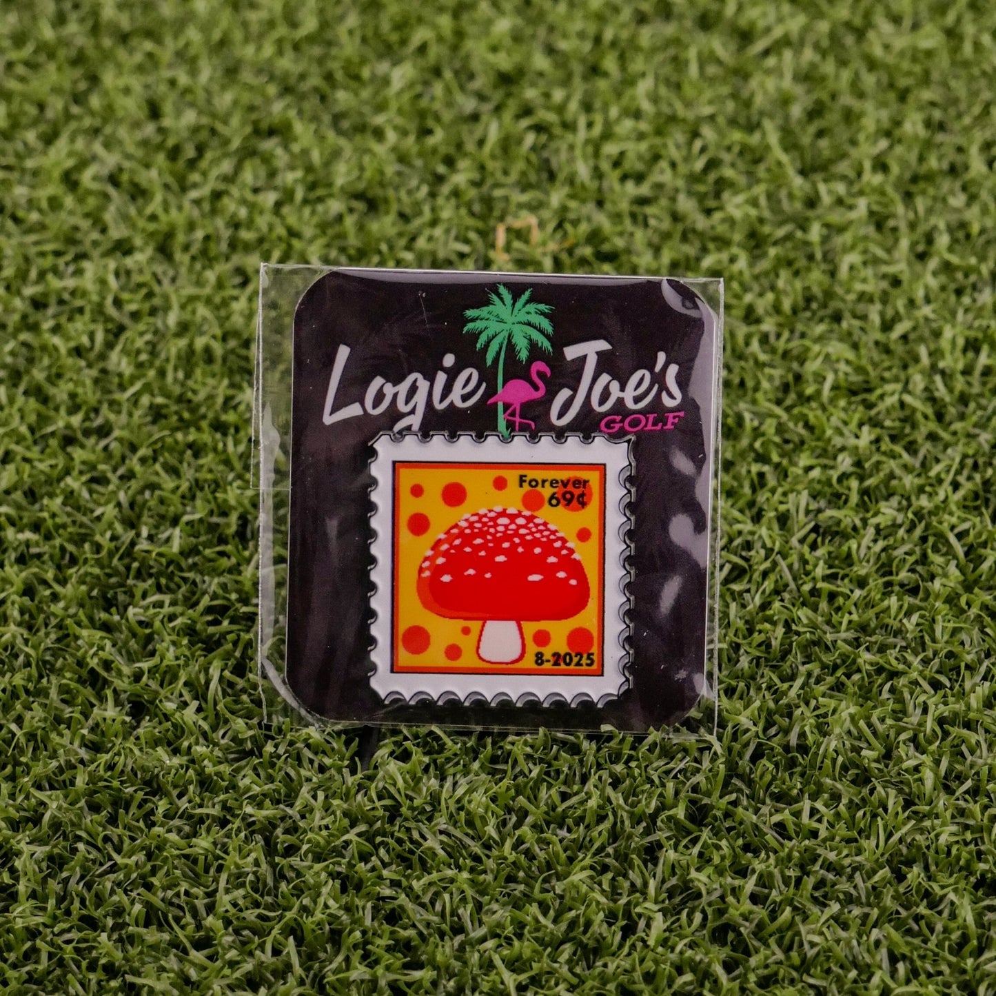 Mushroom Stamp 08/2025 Ball Marker - Club Rehab