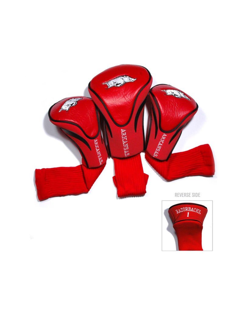 NCAA Contour 3 Pack Headcovers - Club Rehab - HeadcoverArkansasNCAA Contour 3 Pack Headcovers