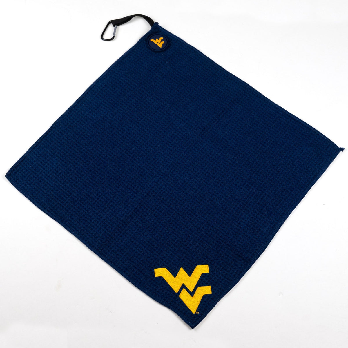 NCAA Team Golf Magnetic Embroidered Golf Towel – 15" x 15" - West Virginia - Club Rehab