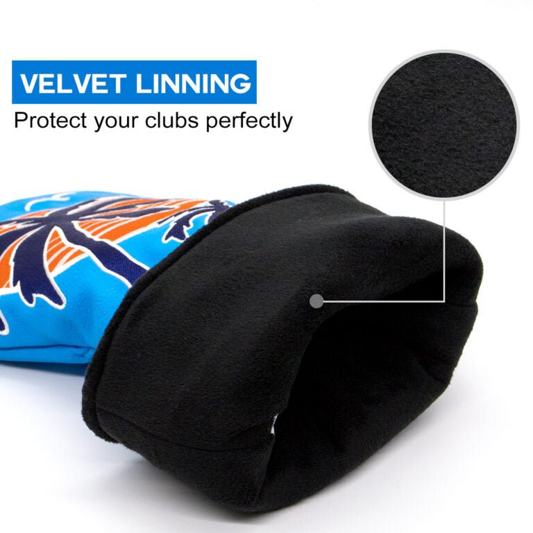 Neon Sunset Palms Headcovers - Blade Putter - Club Rehab