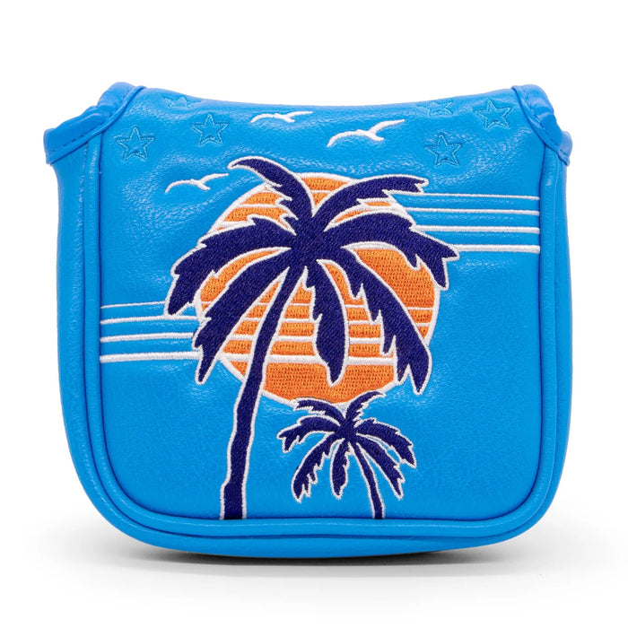 Neon Sunset Palms Headcovers - Mallet Putter - Club Rehab