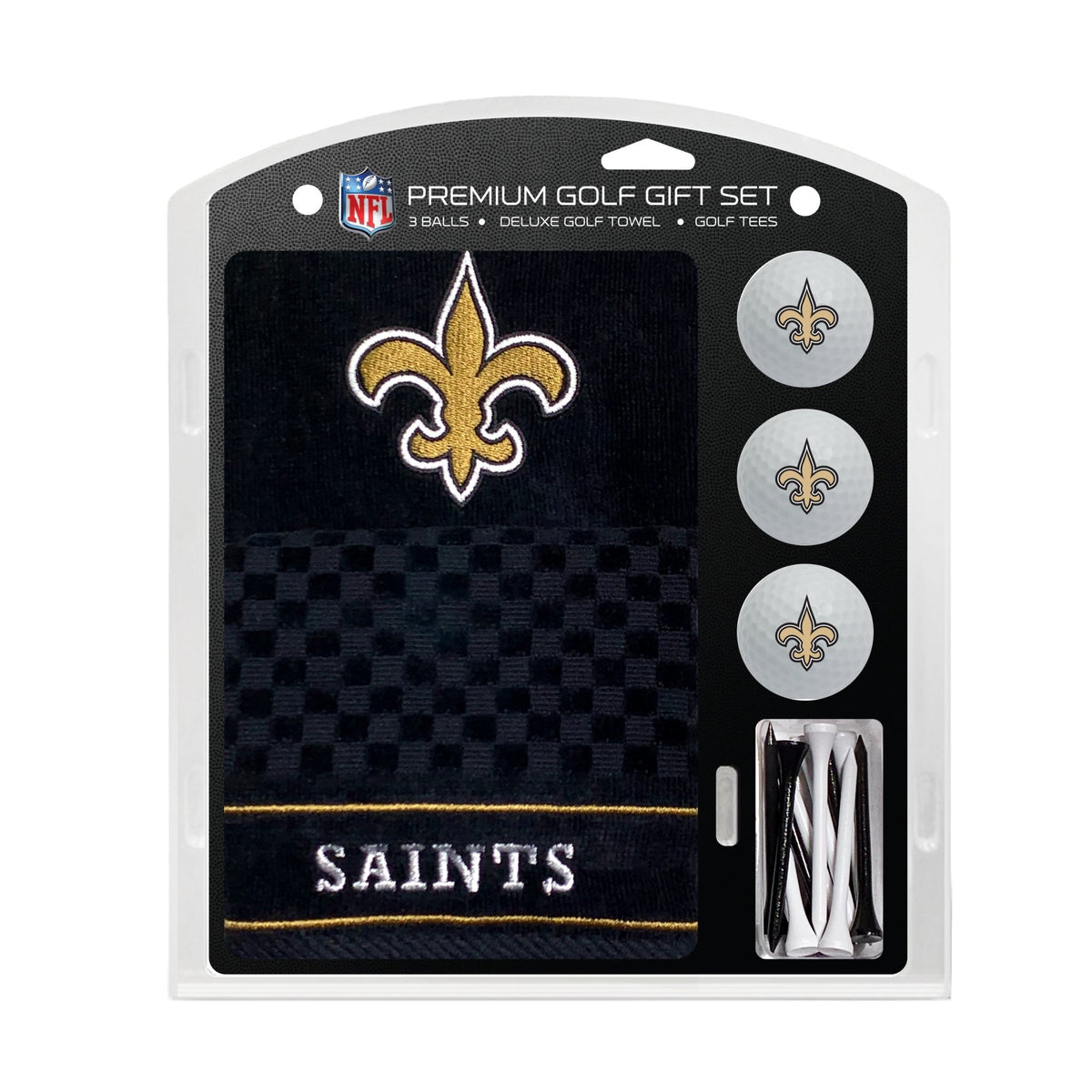 New Orleans Saints Embroidered Towel Golf Gift Set