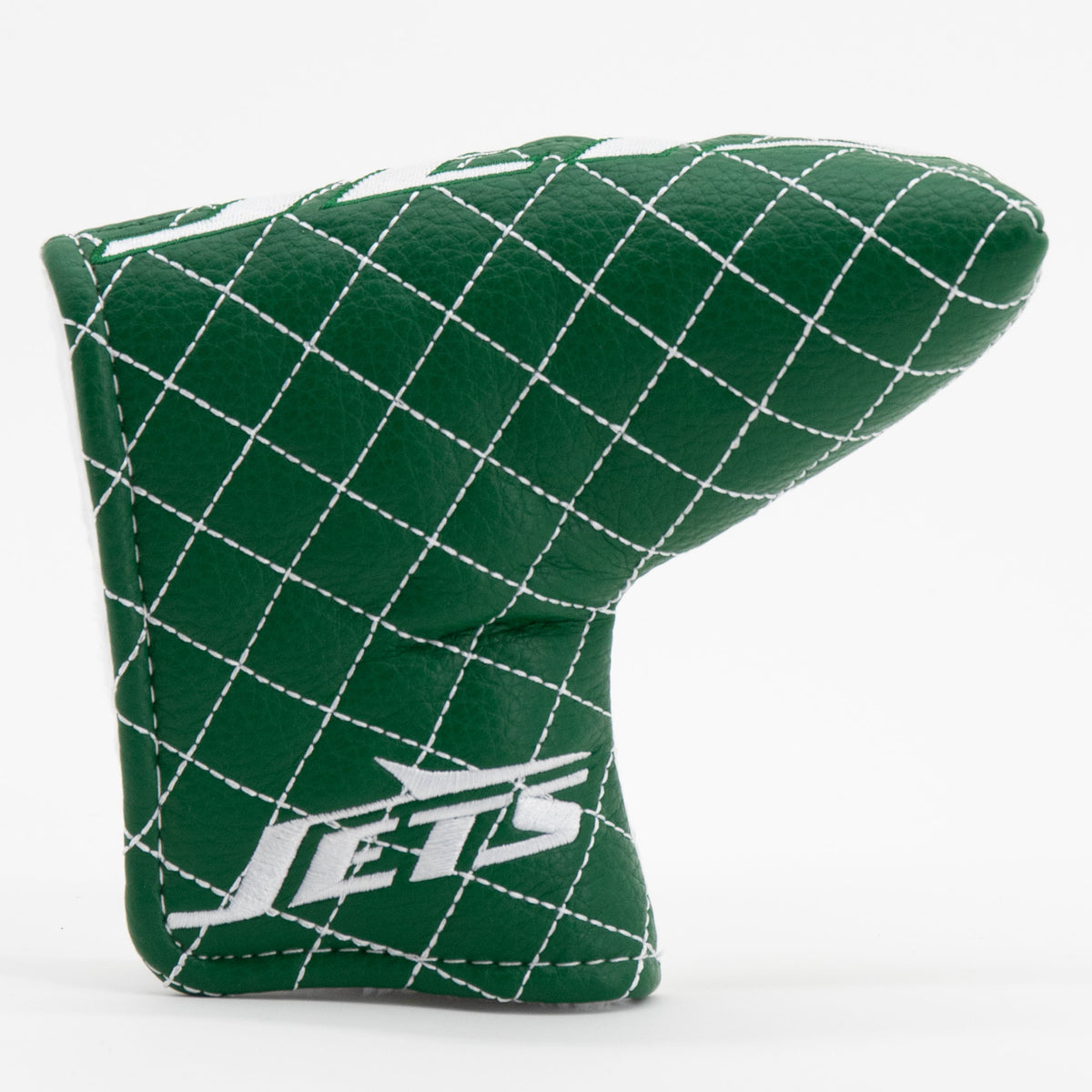 New York Jets Split Blade Putter quilted headcover, front view