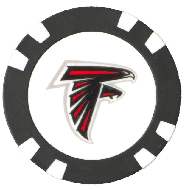 Officially Licensed Atlanta Falcons Poker Chip Ball Marker - Club Rehab