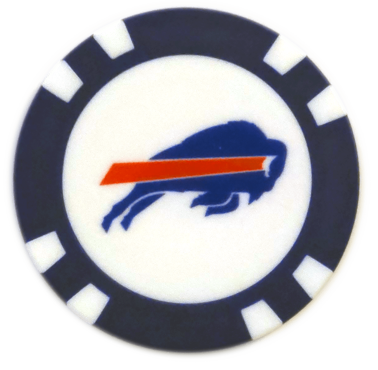 Officially Licensed Buffalo Bills Poker Chip Ball Marker - Club Rehab