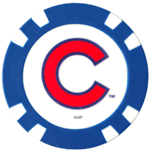 Officially Licensed Chicago Cubs Poker Chip Ball Marker - White - Club Rehab