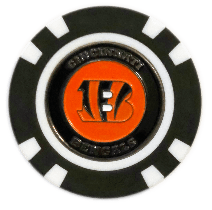 Officially Licensed Cincinnati Bengals Poker Chip Ball Marker - Club Rehab