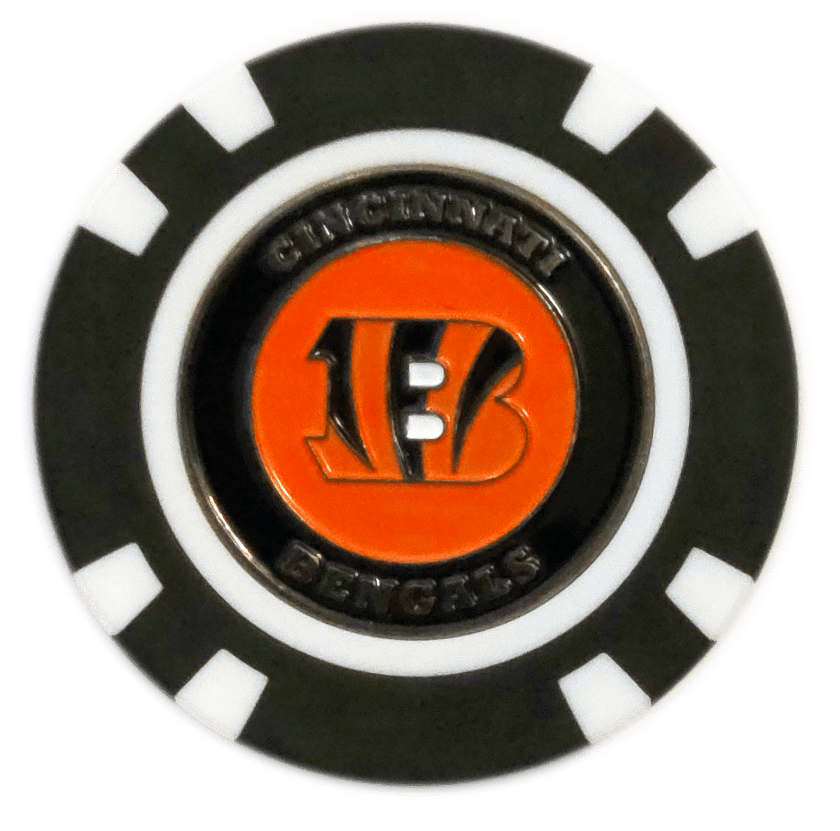 Officially Licensed Cincinnati Bengals Poker Chip Ball Marker - Club Rehab