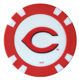 Officially Licensed Cincinnati Reds Poker Chip Ball Marker Short Description: - Club Rehab