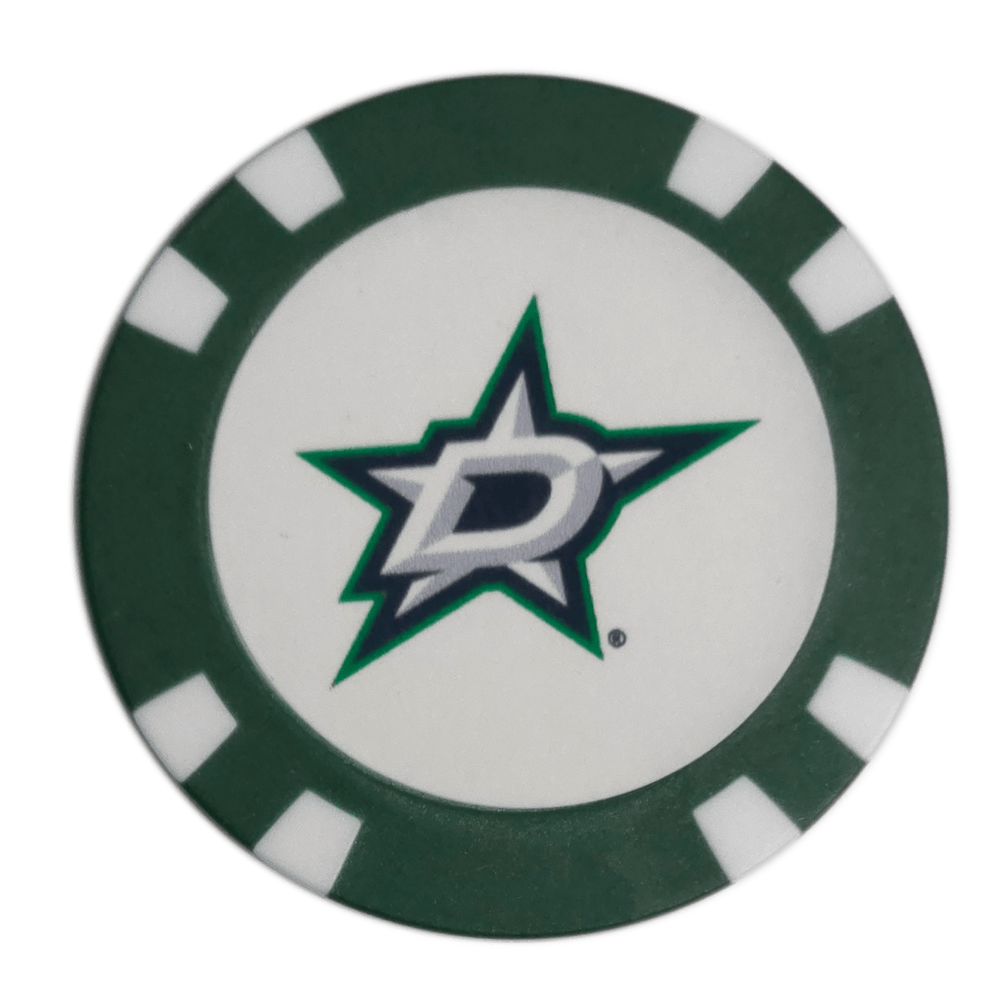Officially Licensed Dallas Stars Poker Chip Ball Marker - Club Rehab