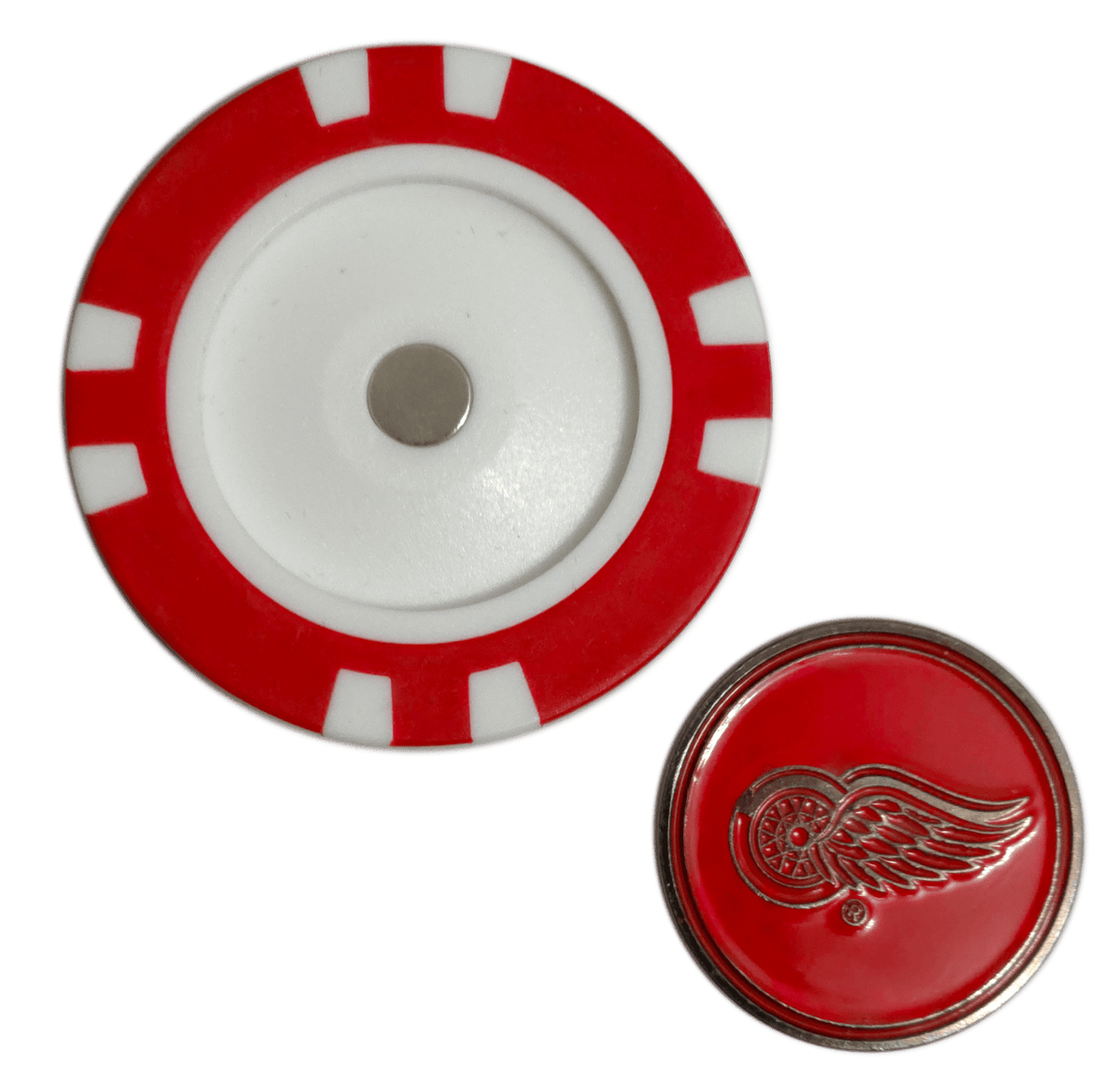 Officially Licensed Detroit Red Wings Poker Chip Golf Ball Marker - Club Rehab