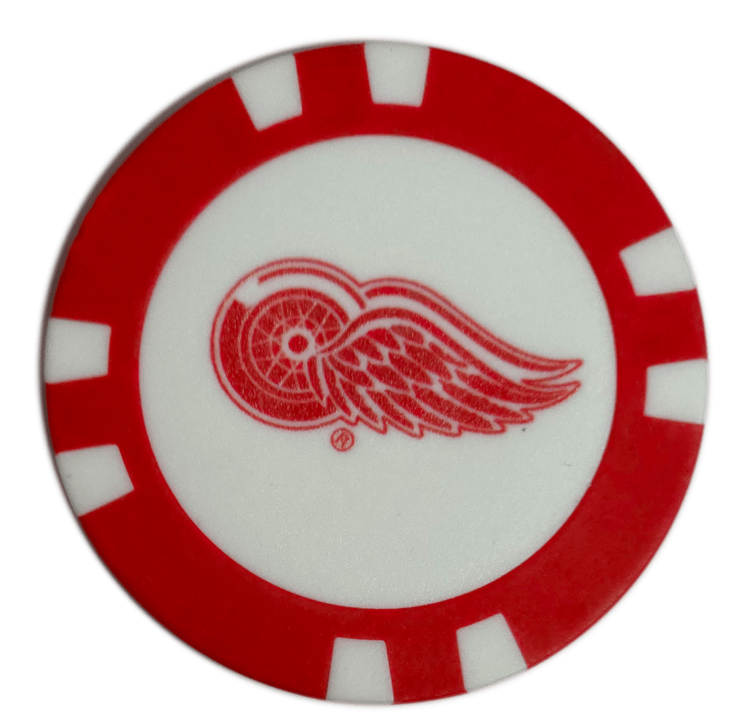 Officially Licensed Detroit Red Wings Poker Chip Golf Ball Marker - Club Rehab