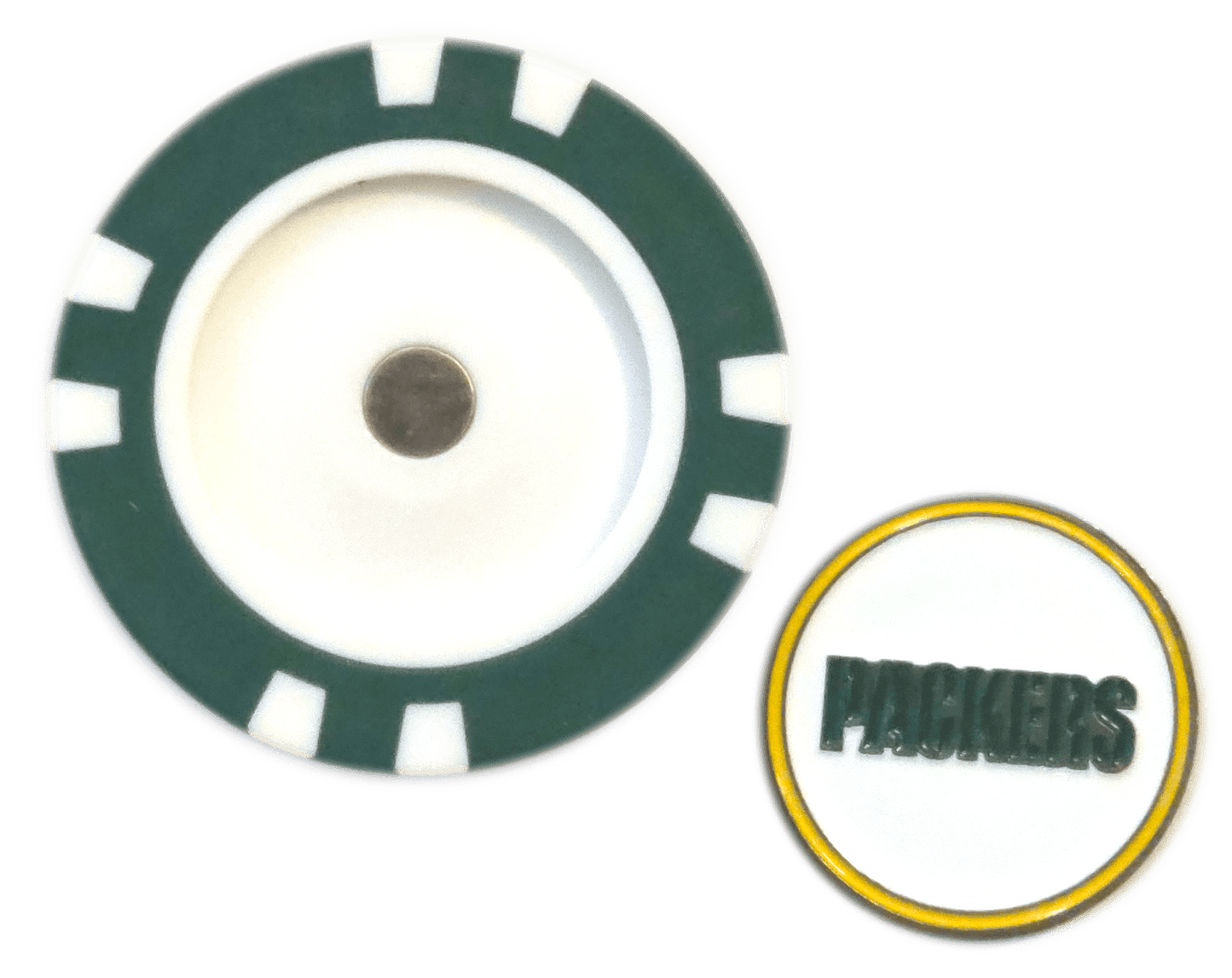 Officially Licensed Green Bay Packers Poker Chip Ball Marker - Club Rehab