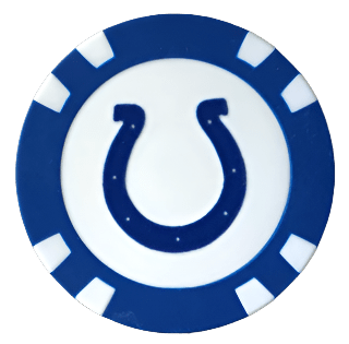 Officially Licensed Indianapolis Colts Poker Chip Ball Marker - Club Rehab