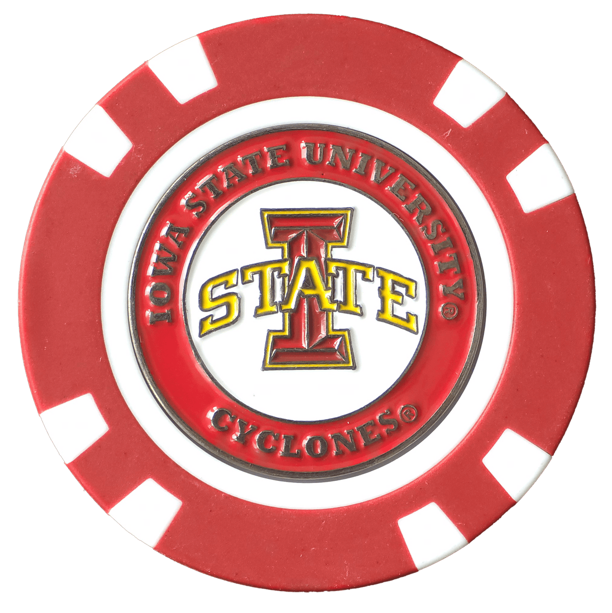 Officially Licensed Iowa State Cyclones Poker Chip Ball Marker - Club Rehab