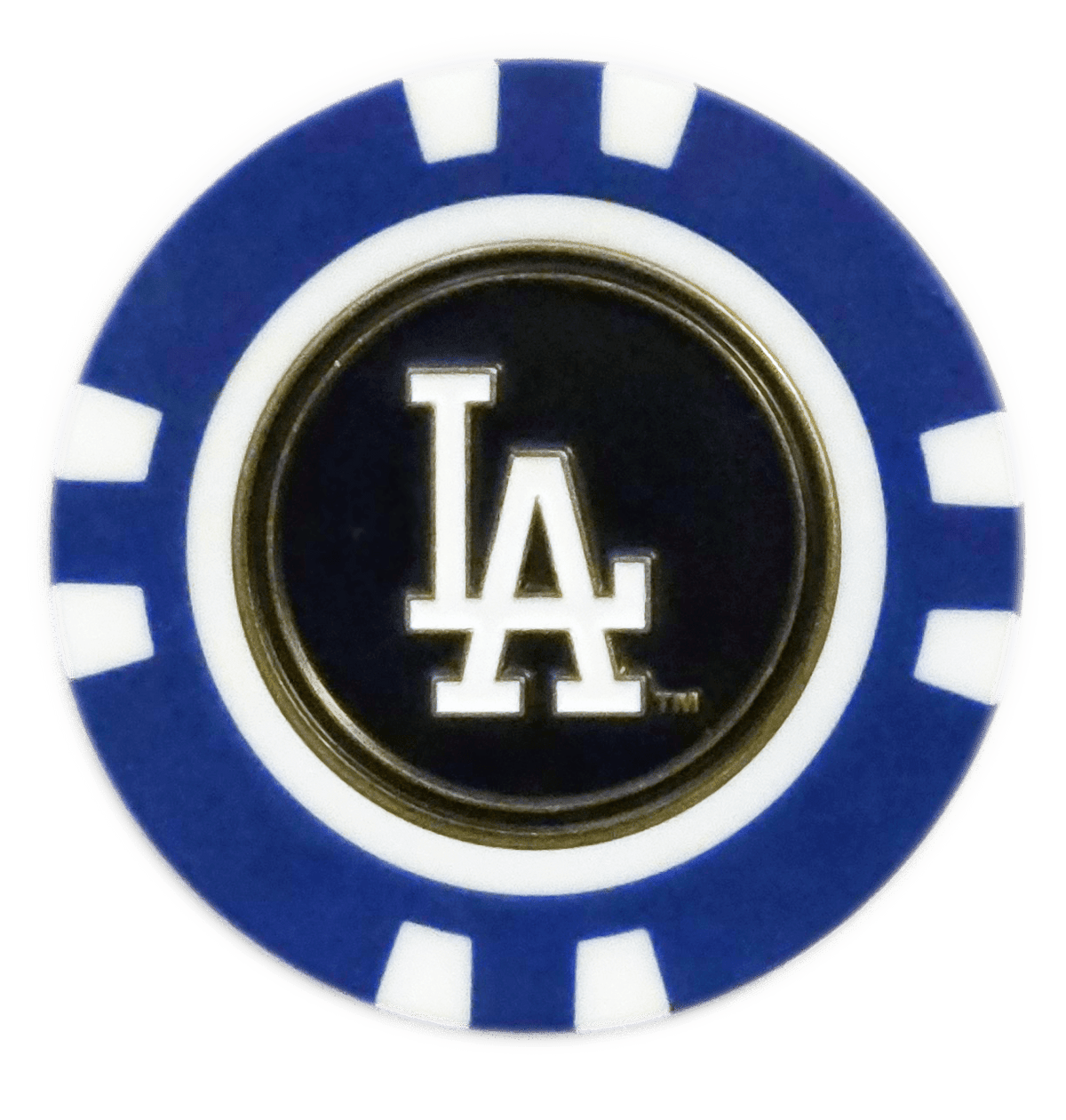 Officially Licensed Los Angeles Dodgers Poker Chip Ball Marker - Blue - Club Rehab