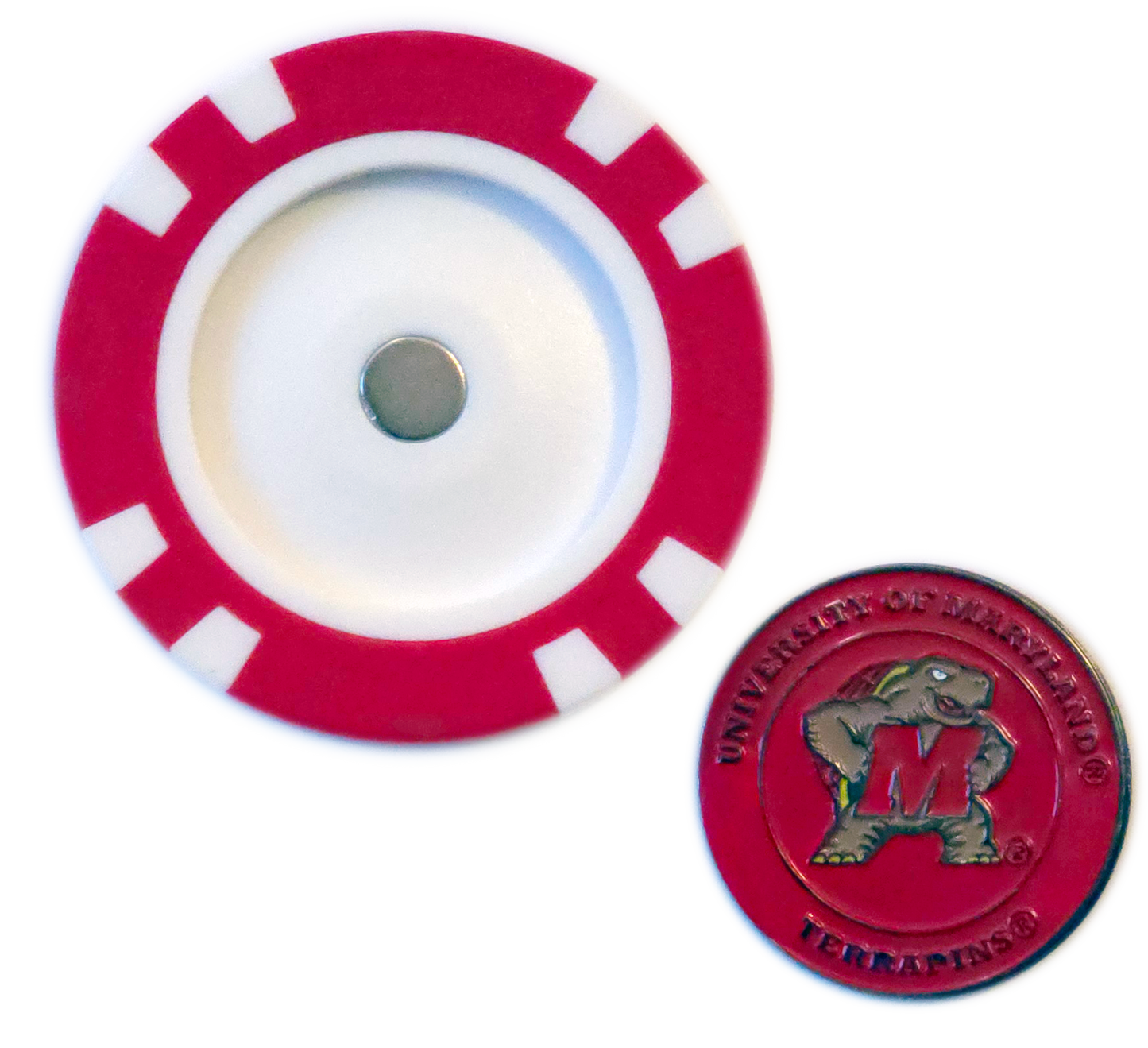 Officially Licensed Maryland Terrapins Poker Chip Ball Marker - Club Rehab