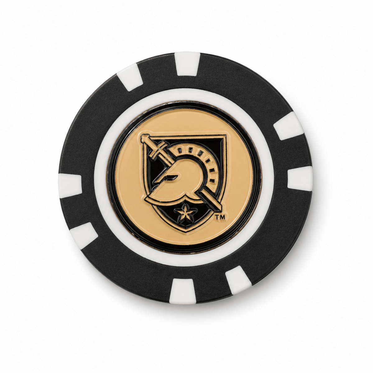 Officially Licensed Military Academy Black Knights Poker Chip Ball Marker - Club Rehab