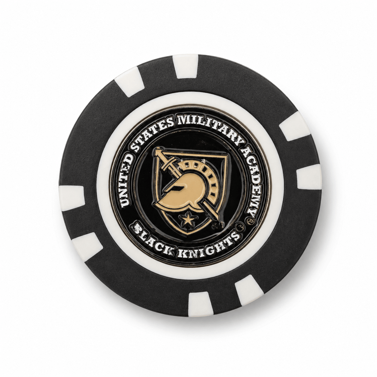Officially Licensed Military Academy Black Knights Poker Chip Ball Marker - Club Rehab