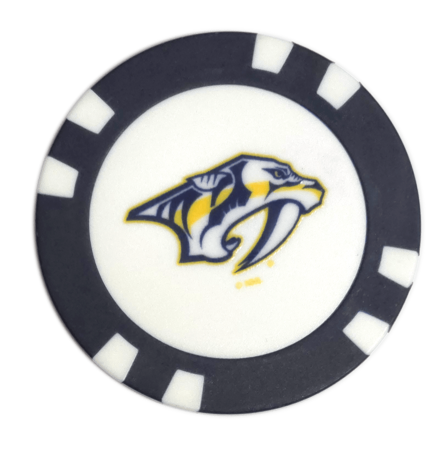 Officially Licensed Nashville Predators Poker Chip Golf Ball Marker - Club Rehab