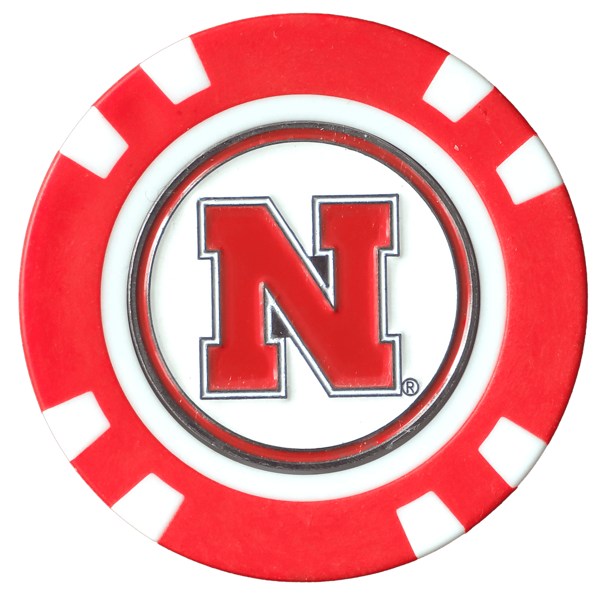 Officially Licensed Nebraska Cornhuskers Poker Chip Ball Marker - Club Rehab
