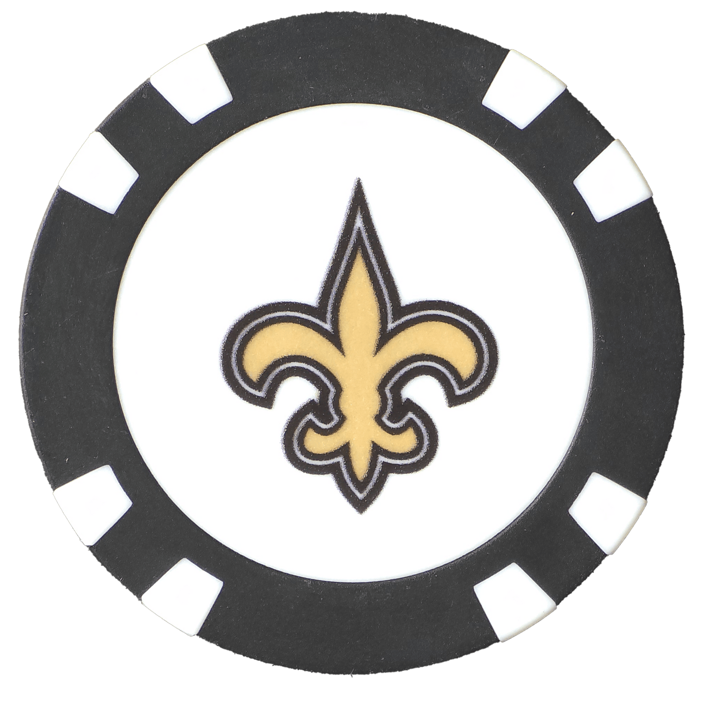 Officially Licensed New Orleans Saints Poker Chip Ball Marker - Club Rehab