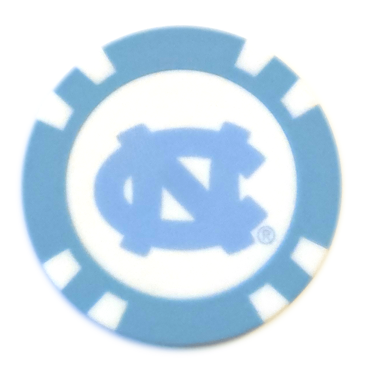 Officially Licensed North Carolina Tar Heels Poker Chip Ball Marker - Club Rehab