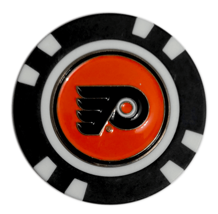 Officially Licensed Philadelphia Flyers Poker Chip Golf Ball Marker - Club Rehab
