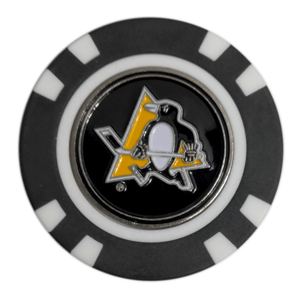 Officially Licensed Pittsburgh Penguins Poker Chip Golf Ball Marker - Club Rehab