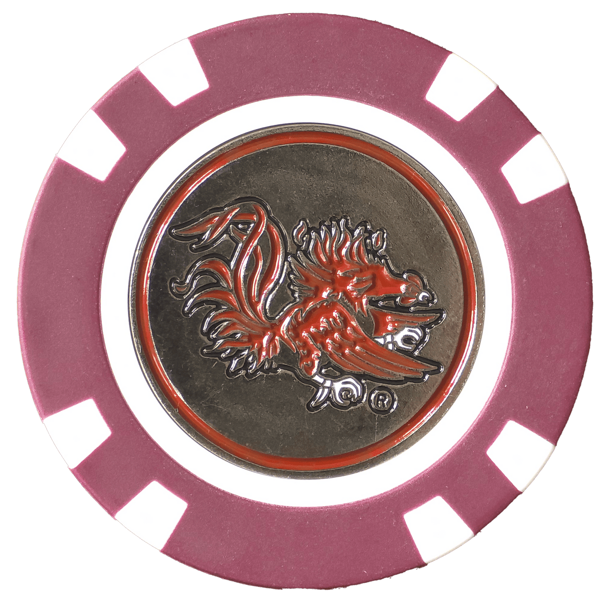Officially Licensed South Carolina Gamecocks Poker Chip Ball Marker - Club Rehab