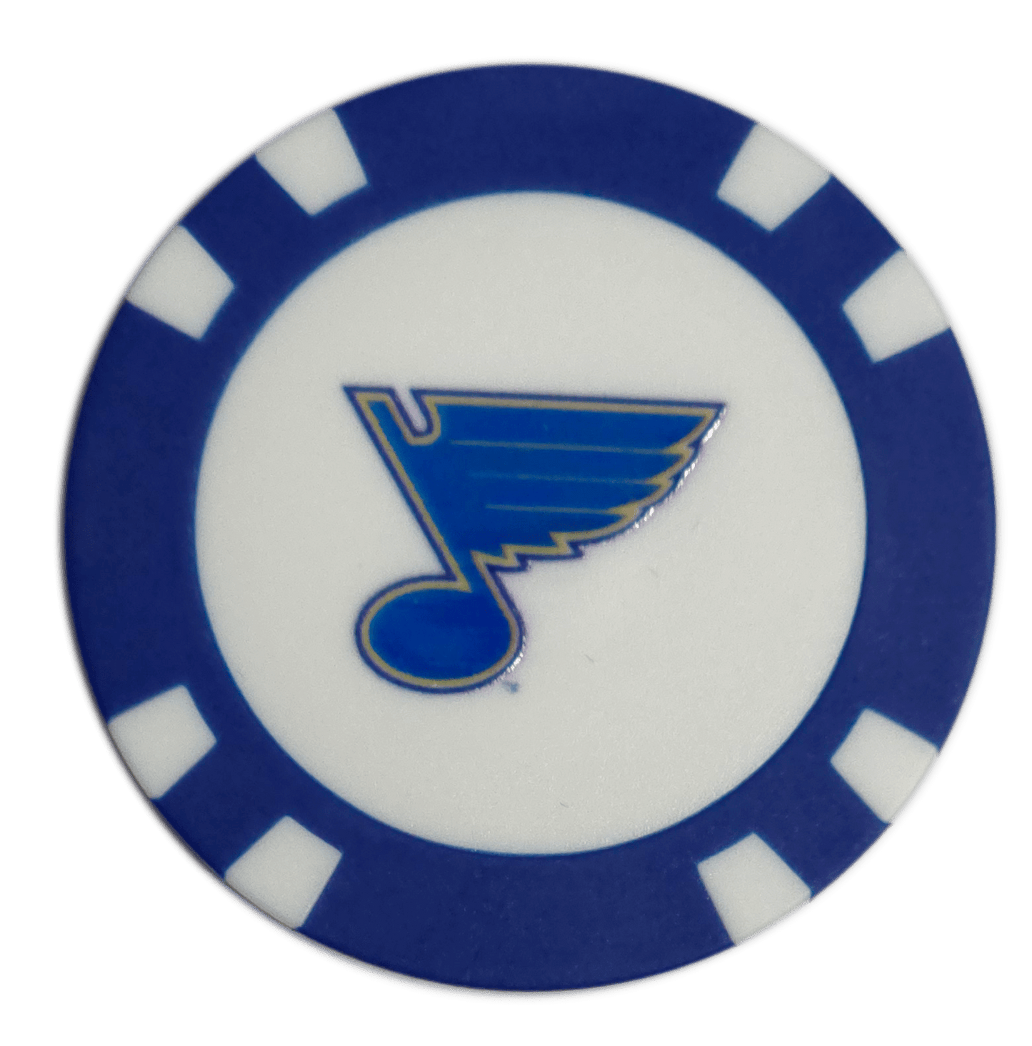 Officially Licensed St. Louis Blues Poker Chip Golf Ball Marker - Club Rehab