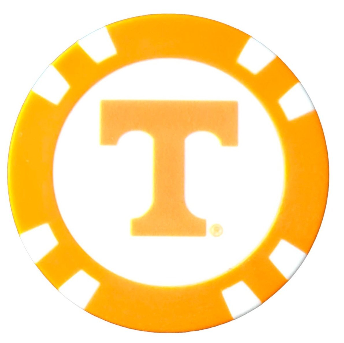 Officially Licensed Tennessee Volunteers Poker Chip Ball Marker - Club Rehab