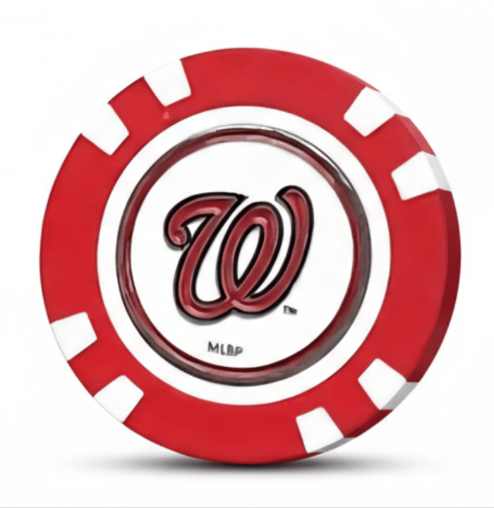 Officially Licensed Washington Nationals Poker Chip Ball Marker - Club Rehab