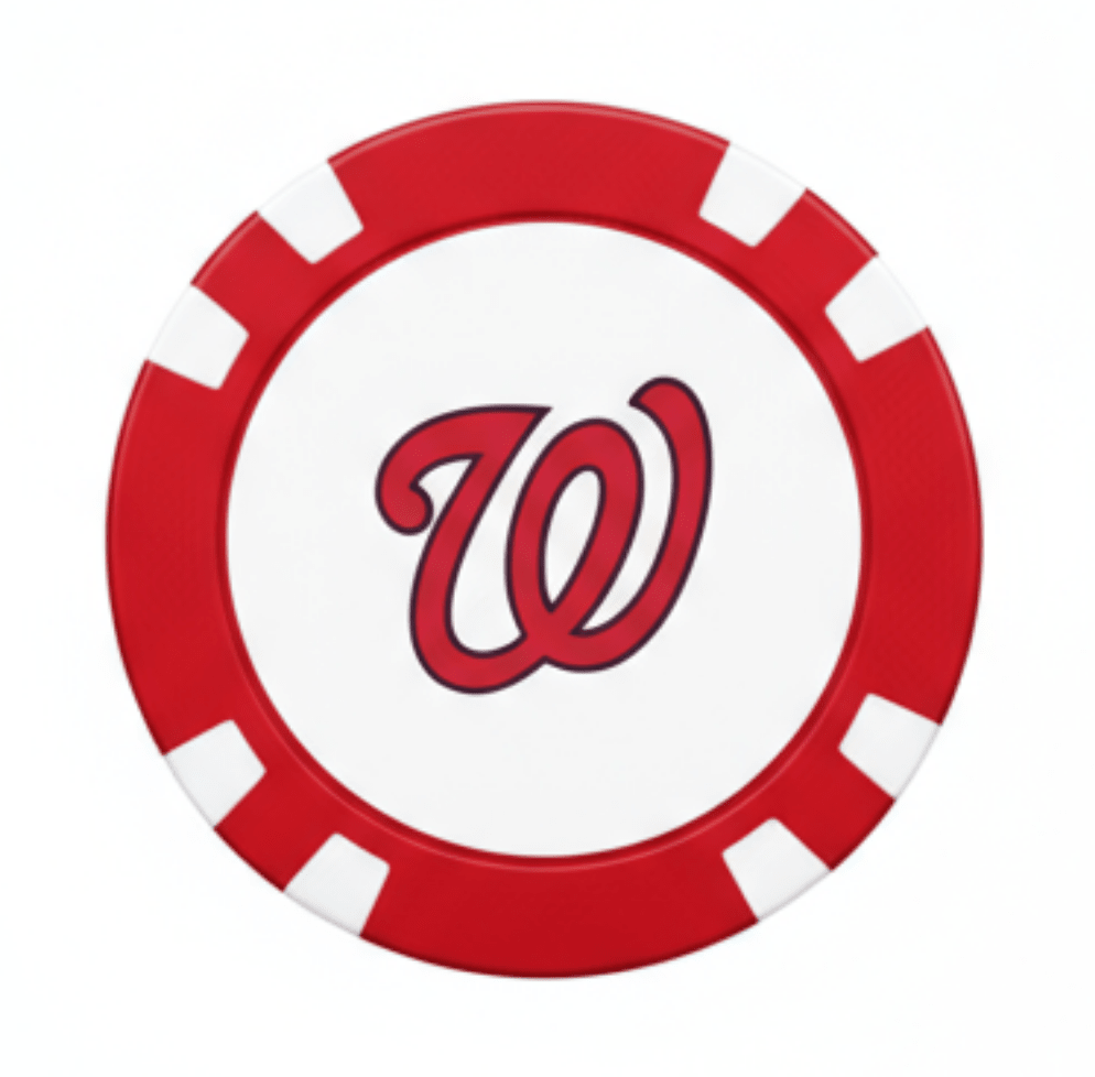Officially Licensed Washington Nationals Poker Chip Ball Marker - Club Rehab