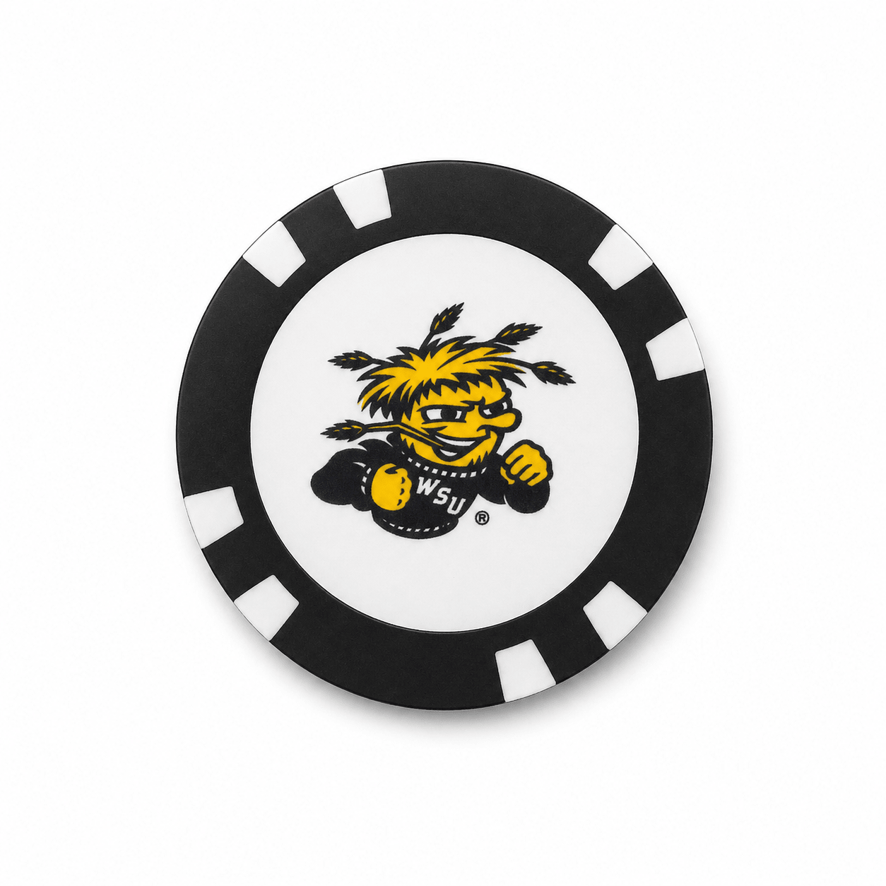 Officially Licensed Wichita State Shockers Poker Chip Ball Marker - Club Rehab