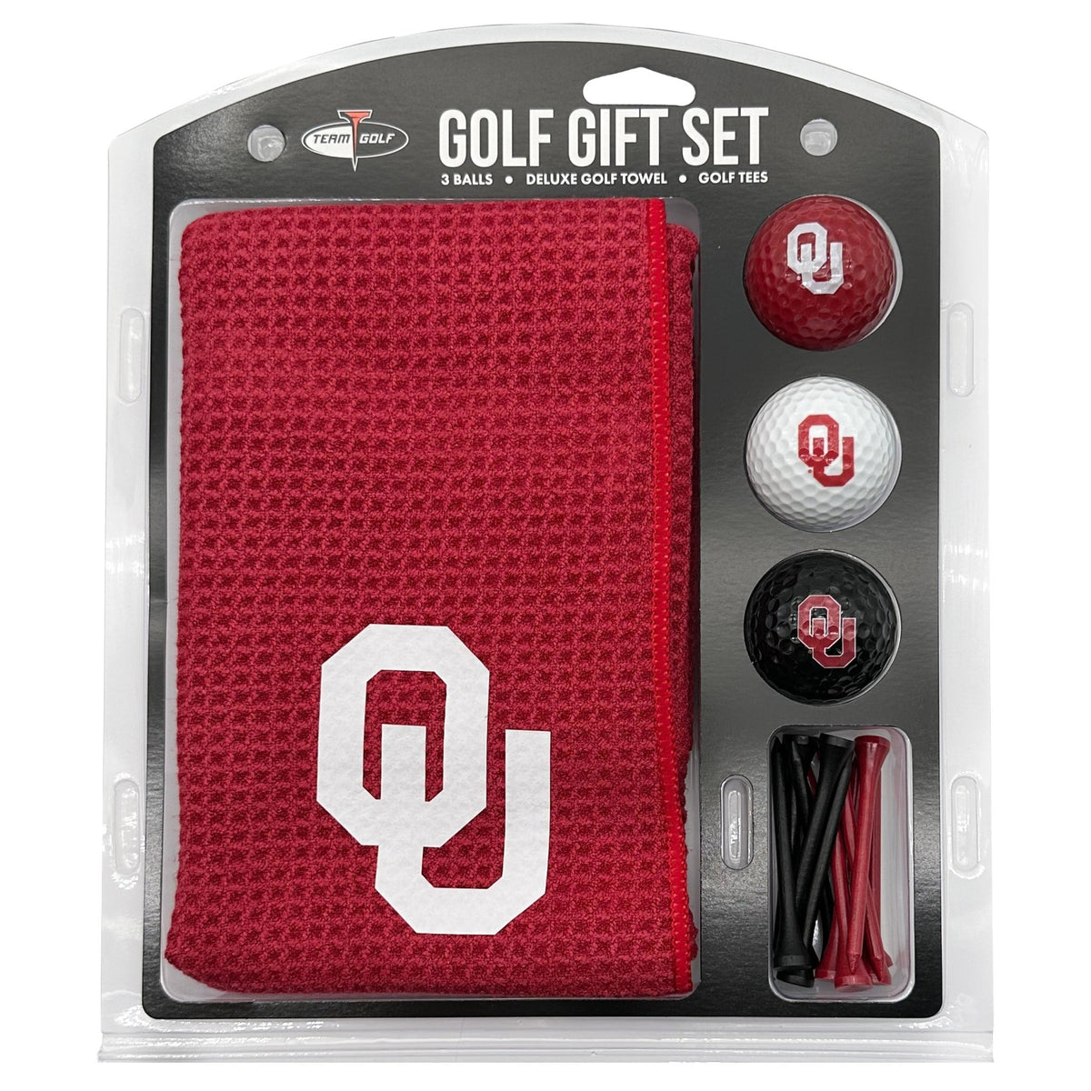 Oklahoma Sooners Microfiber Towel Golf Gift Set - Club Rehab