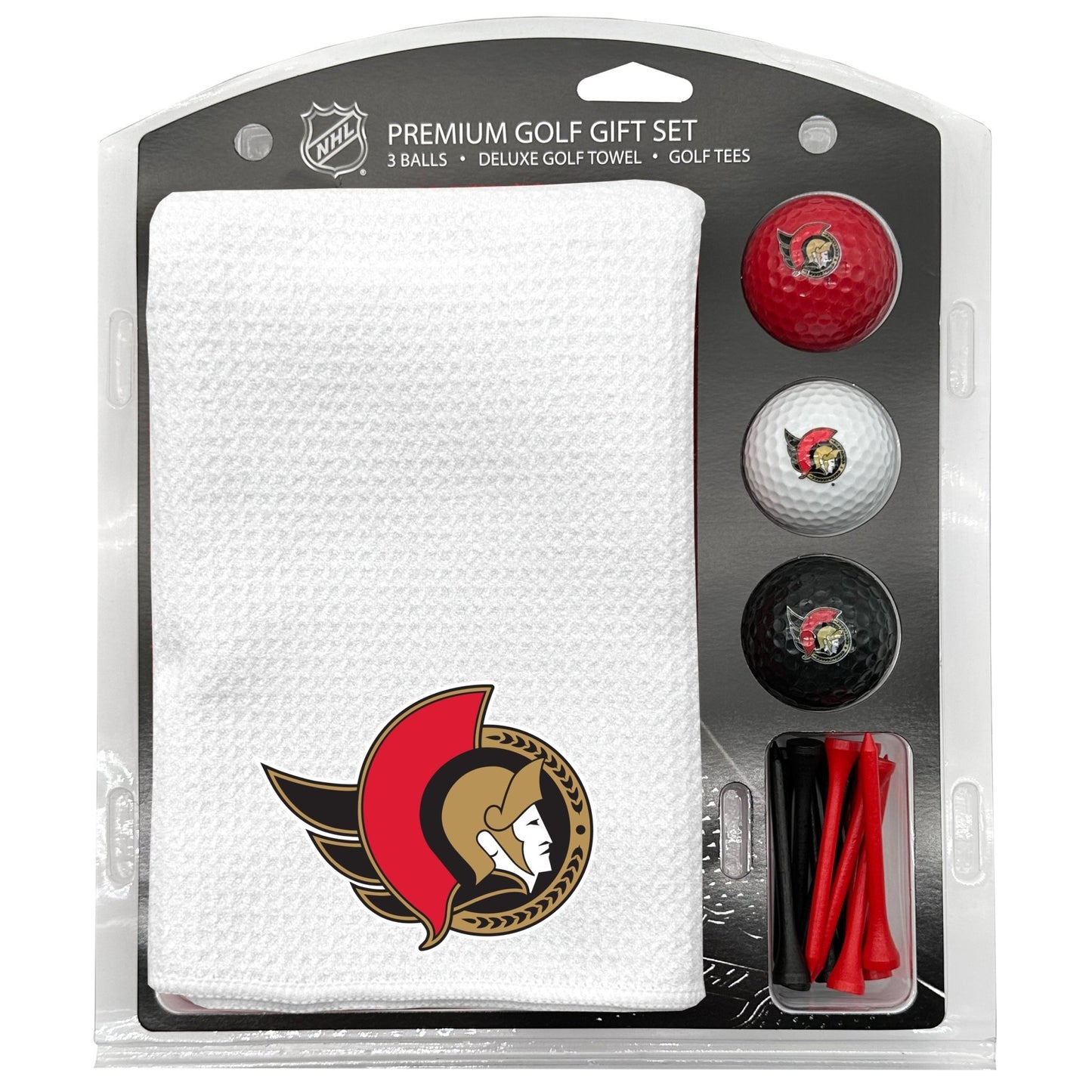 Ottawa Senators White Microfiber Towel Golf Gift Set - Club Rehab