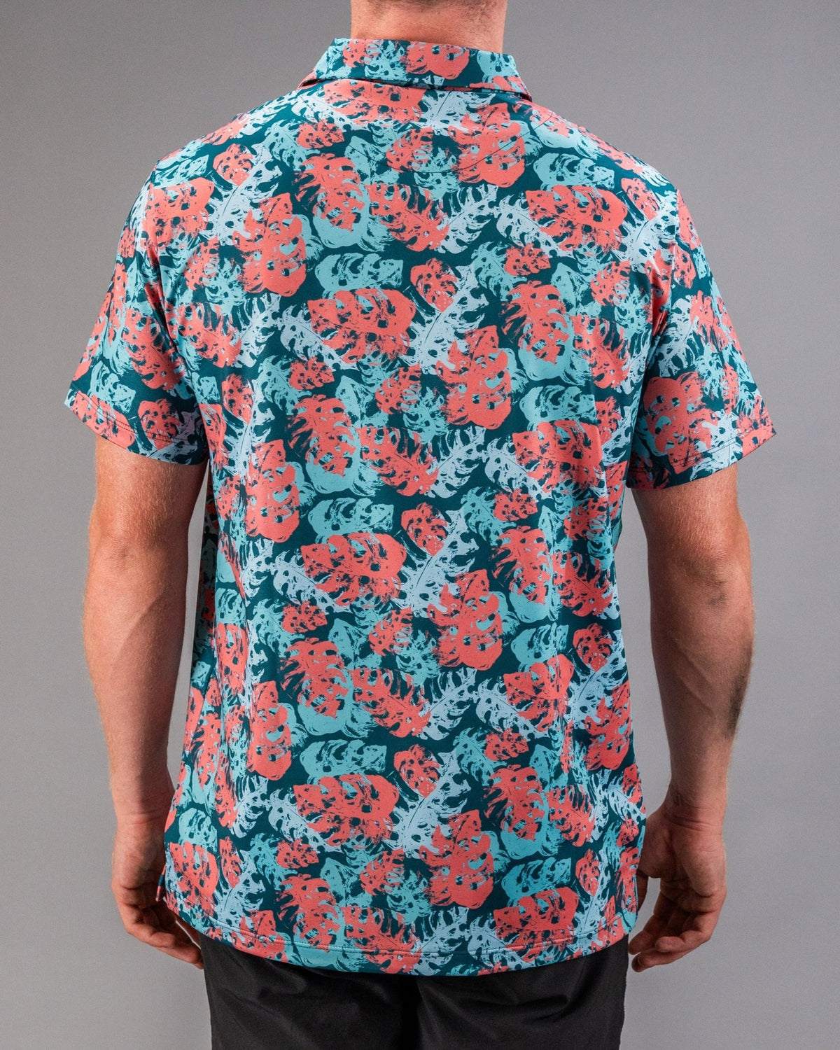 Painted Monstera Teal - S - Club Rehab