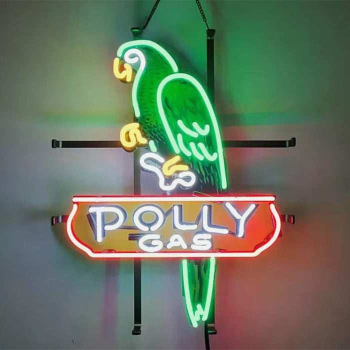Parrot Polly Gas Gasoline Neon Signs - Club Rehab