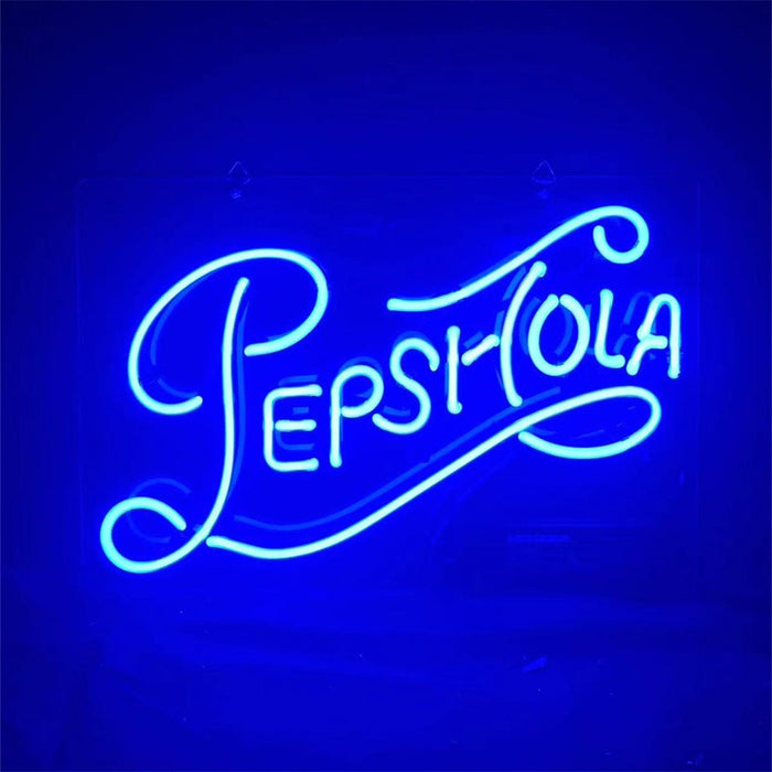 Pepsi Cola Font Neon Signs - Club Rehab