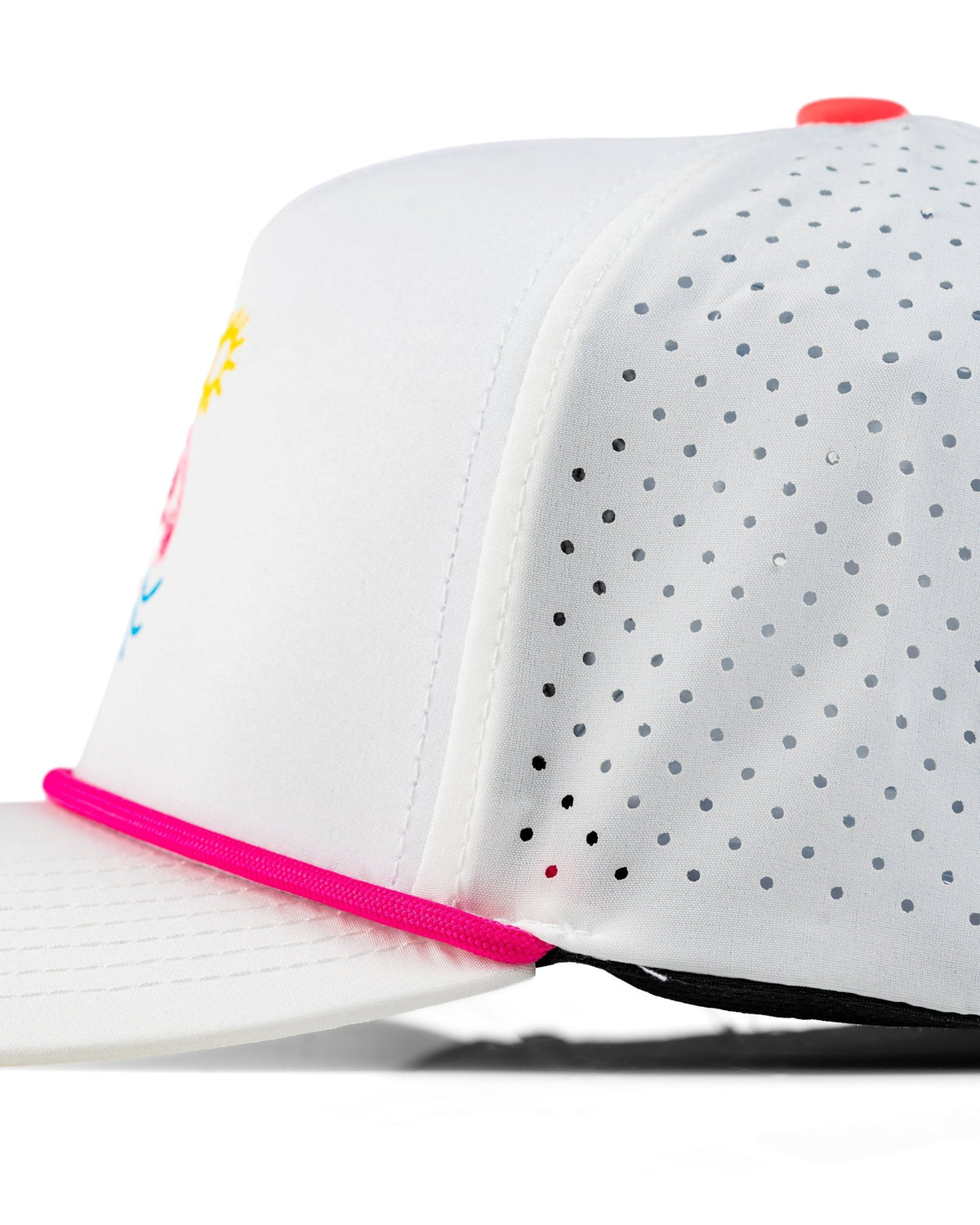 Perforated Rope Hat - Flamingo - Club Rehab