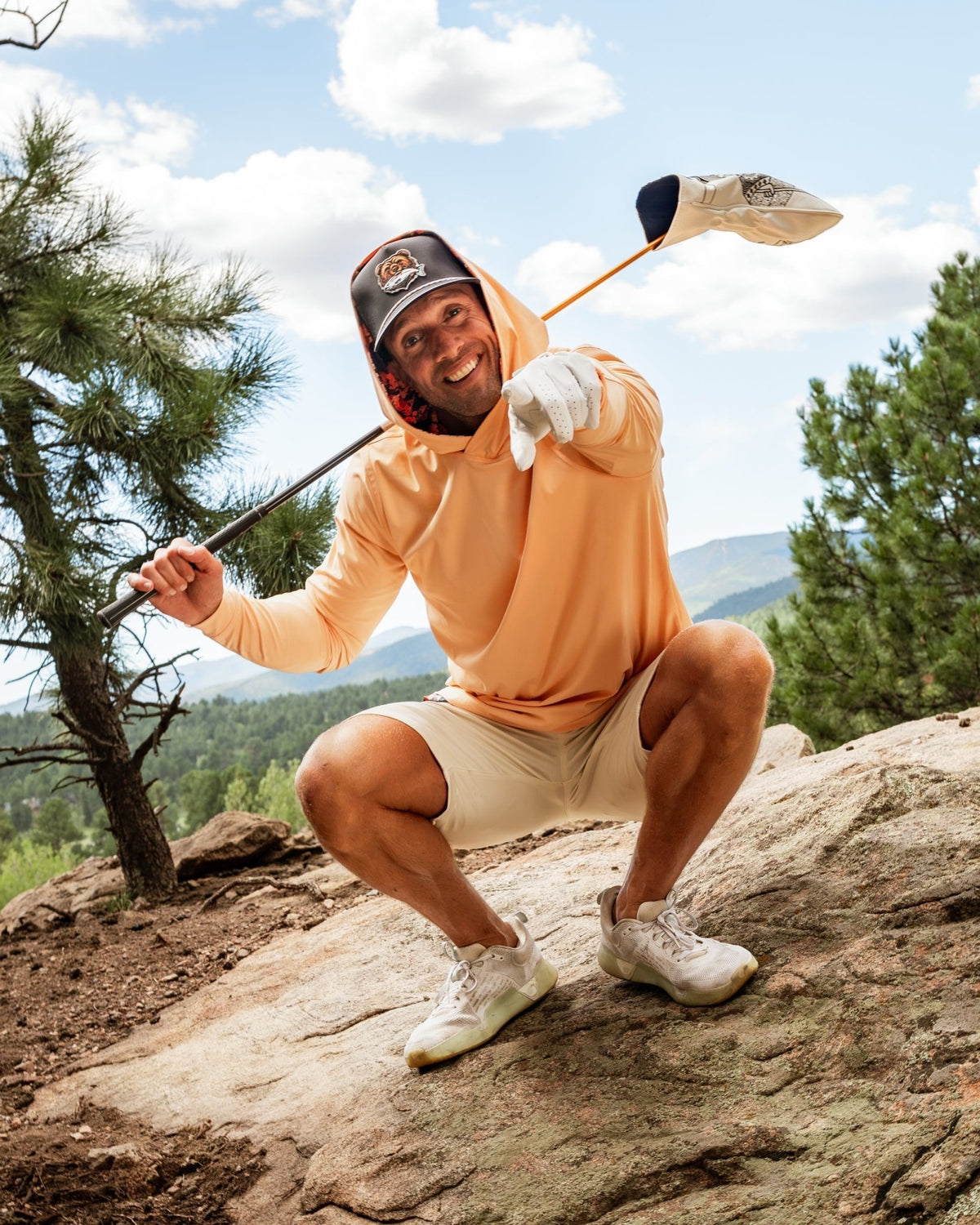 Performance Golf Hoodie - Autumn Leaves - S - Club Rehab