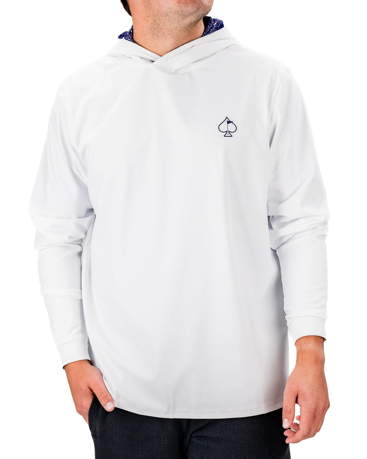 Performance Golf Hoodie - Blue Splatter - S - Club Rehab
