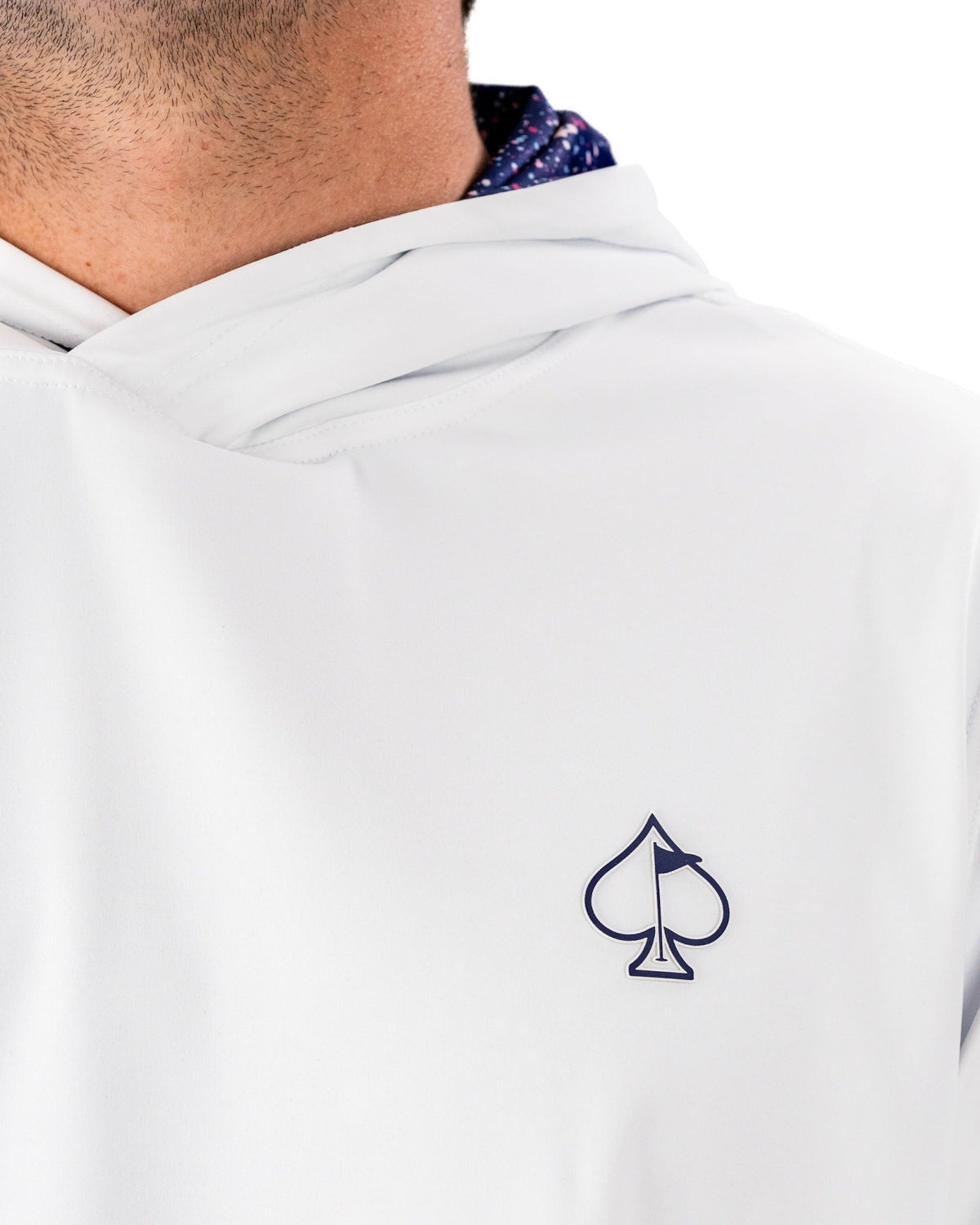Performance Golf Hoodie - Blue Splatter - S - Club Rehab